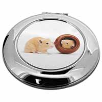 Hamsters in Play Pot Make-Up Round Compact Mirror