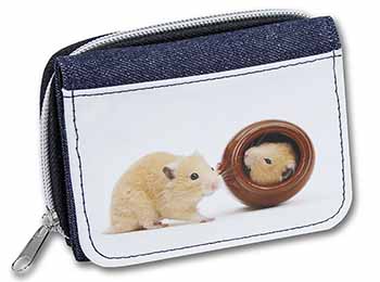 Hamsters in Play Pot Unisex Denim Purse Wallet