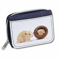 Hamsters in Play Pot Unisex Denim Purse Wallet