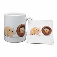 Hamsters in Play Pot Mug and Coaster Set