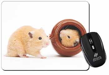 Hamsters in Play Pot Computer Mouse Mat