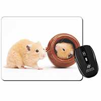 Hamsters in Play Pot Computer Mouse Mat