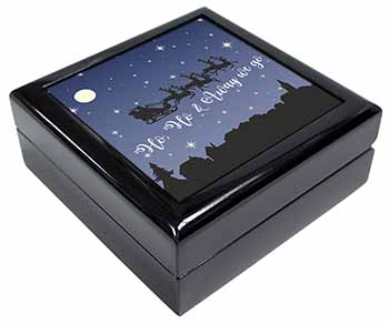 Santa & Sleigh Silhouette Keepsake/Jewellery Box