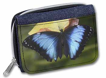 Butterflies Unisex Denim Purse Wallet