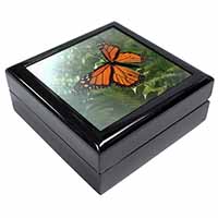 Red Butterfly in the Mist Keepsake/Jewellery Box