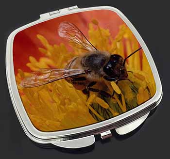 Honey Bee on Flower Make-Up Compact Mirror