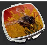 Honey Bee on Flower Make-Up Compact Mirror
