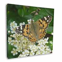 Painted Lady Butterfly Square Canvas 12"x12" Wall Art Picture Print