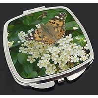 Painted Lady Butterfly Make-Up Compact Mirror