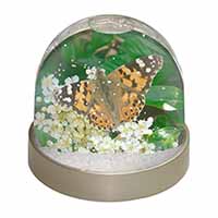 Painted Lady Butterfly Snow Globe Photo Waterball