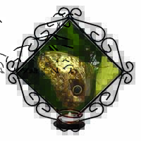 Owl Butterfly on Tree Wrought Iron Wall Art Candle Holder