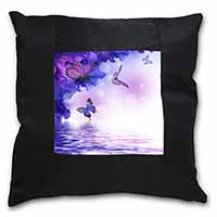 ButterFlies Black Satin Feel Scatter Cushion