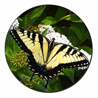 Pretty Black and Yellow Butterfly Fridge Magnet Printed Full Colour