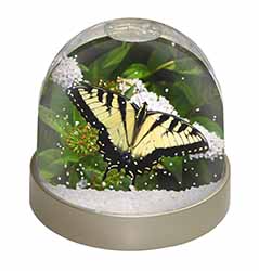 Pretty Black and Yellow Butterfly Snow Globe Photo Waterball