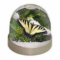 Pretty Black and Yellow Butterfly Snow Globe Photo Waterball