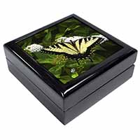 Pretty Black and Yellow Butterfly Keepsake/Jewellery Box