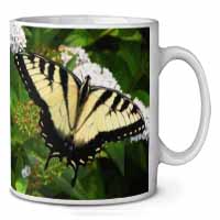 Pretty Black and Yellow Butterfly Ceramic 10oz Coffee Mug/Tea Cup