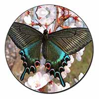Black and Blue Butterfly Fridge Magnet Printed Full Colour