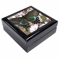 Black and Blue Butterfly Keepsake/Jewellery Box