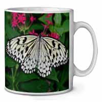 Black and White Butterfly Ceramic 10oz Coffee Mug/Tea Cup