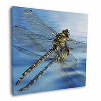 Dragonflies,Dragonfly Over Water,Print Square Canvas 12"x12" Wall Art Picture Pr