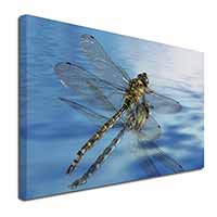 Dragonflies,Dragonfly Over Water,Print Canvas X-Large 30"x20" Wall Art Print