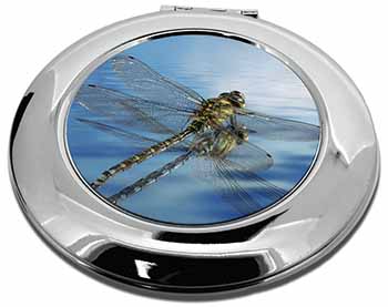 Dragonflies,Dragonfly Over Water,Print Make-Up Round Compact Mirror