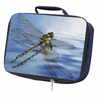 Dragonflies,Dragonfly Over Water,Print Navy Insulated School Lunch Box/Picnic Ba