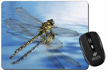 Dragonflies,Dragonfly Over Water,Print Computer Mouse Mat