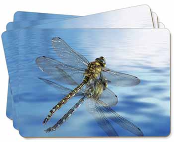 Dragonflies,Dragonfly Over Water,Print Picture Placemats in Gift Box