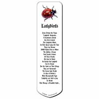 Close-Up Ladybird Print Bookmark, Book mark, Printed full colour