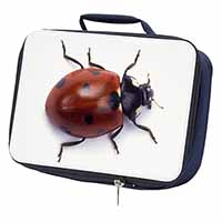 Close-Up Ladybird Print Navy Insulated School Lunch Box/Picnic Bag