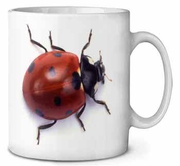 Close-Up Ladybird Print Ceramic 10oz Coffee Mug/Tea Cup