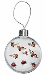 Flying Ladybirds Christmas Bauble