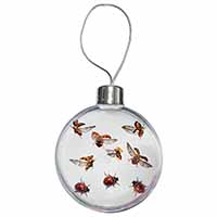 Flying Ladybirds Christmas Bauble