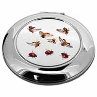 Flying Ladybirds Make-Up Round Compact Mirror