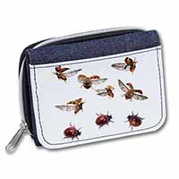 Flying Ladybirds Unisex Denim Purse Wallet