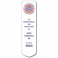 KING CHARLES CORONATION Bookmark Official Royal Emblem