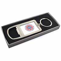 KING CHARLES CORONATION Chrome Metal Bottle Opener Keyring in Box