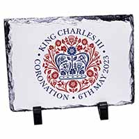 KING CHARLES CORONATION Slate Memorabilia Keepsake Souvenir
