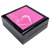 Pink Hearts Love Gift Keepsake/Jewellery Box