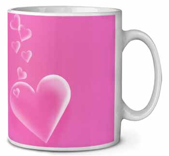 Pink Hearts Love Gift Ceramic 10oz Coffee Mug/Tea Cup