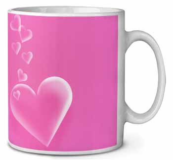 Pink Hearts Love Gift Ceramic Coffee Mug/Tea Cup