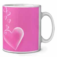 Pink Hearts Love Gift Ceramic 10oz Coffee Mug/Tea Cup