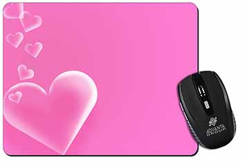 Pink Hearts Love Gift Computer Mouse Mat