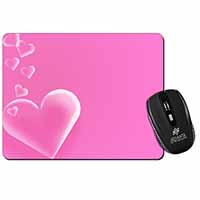 Pink Hearts Love Gift Computer Mouse Mat