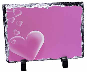 Pink Hearts Love Gift, Stunning Photo Slate