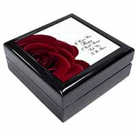 Rose-Wife, Girlfriend Love Sentiment Keepsake/Jewellery Box