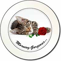 Kitten with Rose 