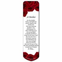 Mothers Day Poem Sentiment Bookmark, Book mark, Printed full colour